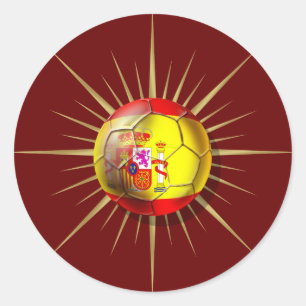 Adesivo Presentes de Starburst do futebol da espanha