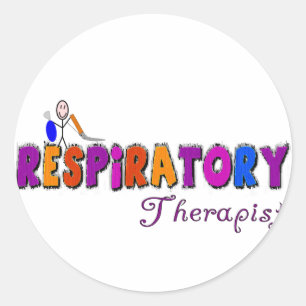 Adesivo Presentes de Stickman do terapeuta respiratório