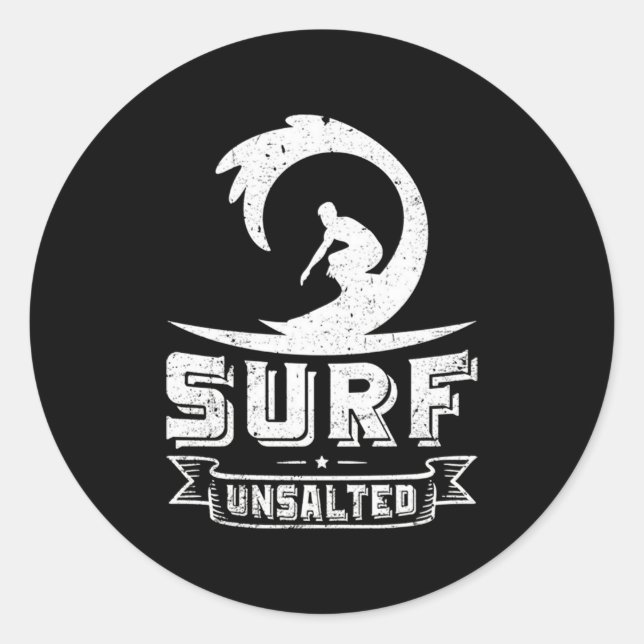 Adesivo Presentes de surfe não salgados no Surf de surfe (Frente)