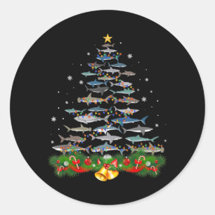 Adesivo Presentes De Tubarões De Natal De Tubarão