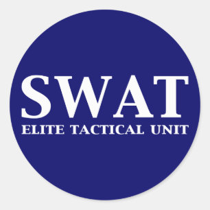 Adesivo Presentes de Unidade Tática de Elite SWAT