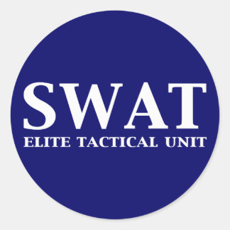 Adesivo Presentes de Unidade Tática de Elite SWAT