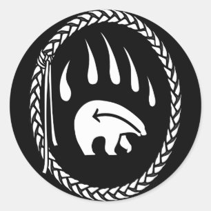Adesivo Presentes de Urso Tribal