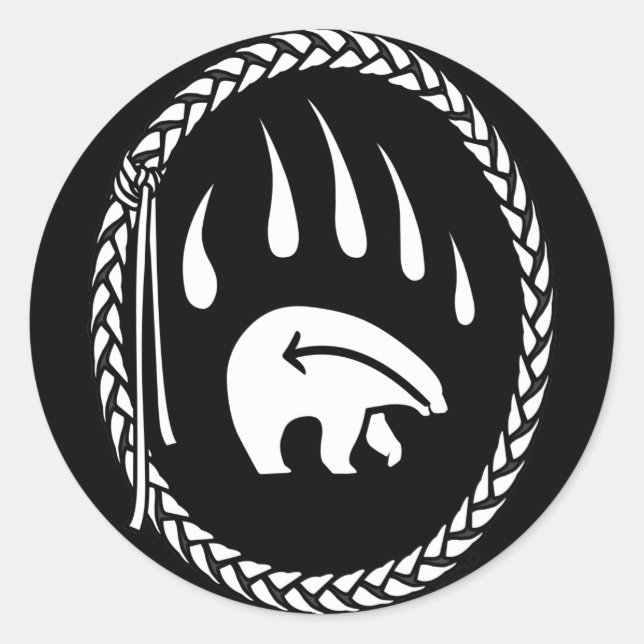 Adesivo Presentes de Urso Tribal (Frente)