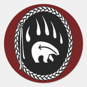 Adesivo Presentes de Urso Tribal