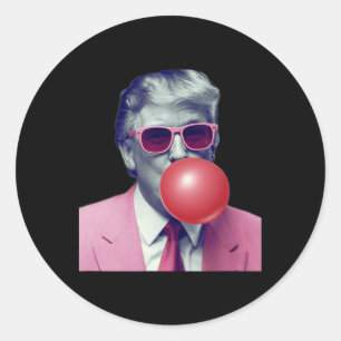 Adesivo Presentes Divertidos Trump Bubble Gum Yum