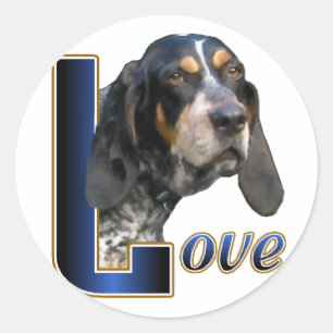 Adesivo Presentes do Bluetick Coonhound