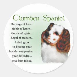 Adesivo Presentes do Clumber Spaniel