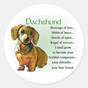 Adesivo Presentes do Dachshund