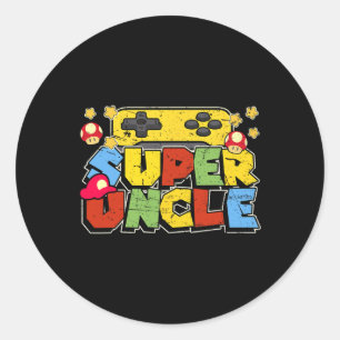 Adesivo Presentes do Dia dos Pais para Tio Gamer Super Tio