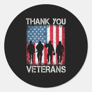 Adesivo Presentes do Dia dos Veteranos Obrigado Veteranos