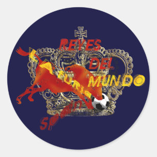 Adesivo Presentes do futebol de Espana Reyes Del Mundo