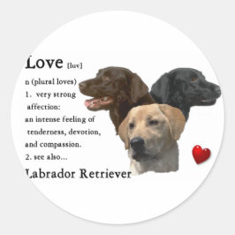 Adesivo Presentes do Labrador Retriever