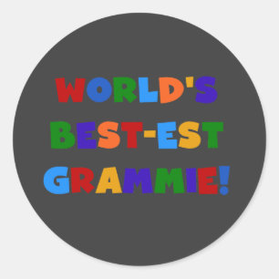 Adesivo Presentes do Melhor-est Grammie do mundo brilhante