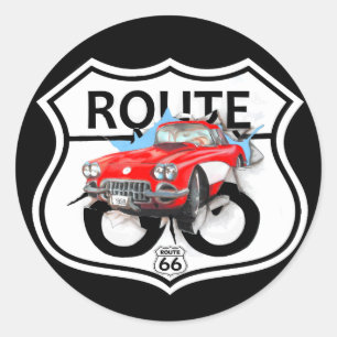 Adesivo Presentes do sinal da rota 66