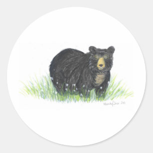 Adesivo presentes do urso preto