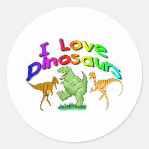 Adesivo Presentes dos dinossauros dos miúdos "eu amo"