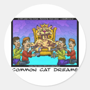 Adesivo Presentes Engraçados de Sonhos Comuns de Gatos Cam