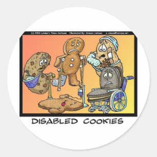 Adesivo Presentes Engraçados e Colecionáveis com Cookies D