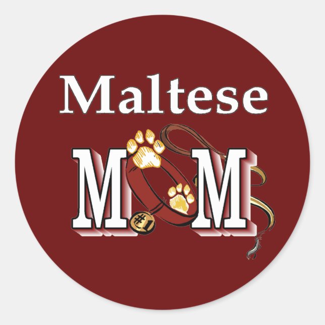 Adesivo Presentes MOM malteses (Frente)
