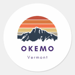 Adesivo Presentes Para Esqui e Snowboard em Okemo Vermont