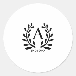 Adesivo PRESENtES PARA PADRINHOS DE NOIVO COM ANO DATA NOM