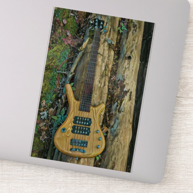 Adesivo Presentes para um guitarrista músico (Detalhe)