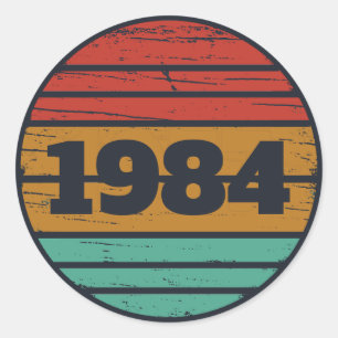 Adesivo Presentes personalizados de aniversário de 40 anos