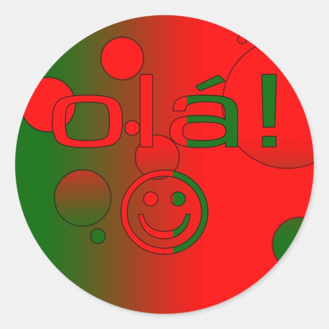 Adesivo Presentes Portugueses: Alô / Rosto Ola (Frente)