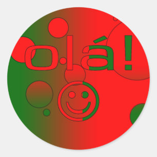 Adesivo Presentes portugueses: Olá!/cara do Ola