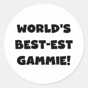 Adesivo Presentes preto e branco do Melhor-est Gammie do