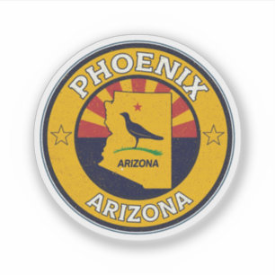 Adesivo Presentes retrô de Phoenix, Arizona