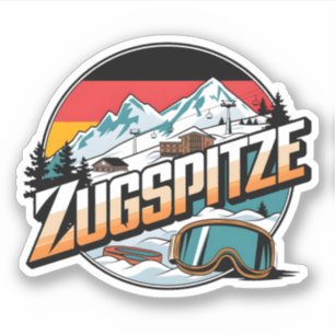 Adesivo Presentes vintage Zugspitze bávaros da natureza ao
