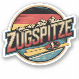 Adesivo Presentes vintage Zugspitze bávaros da natureza ao