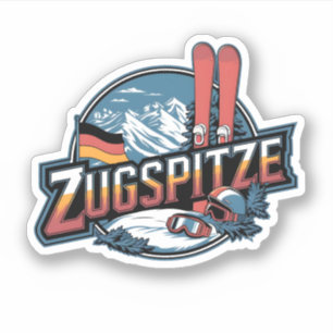 Adesivo Presentes vintage Zugspitze bávaros da natureza ao