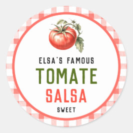 Adesivo Preserva de Salsa de Tomate com aparência de fazen