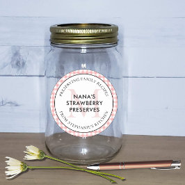 Adesivo Preservação de receitas familiares Monograma de Gi