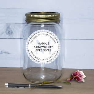Adesivo Preservação de receitas familiares Periwinkle Blue