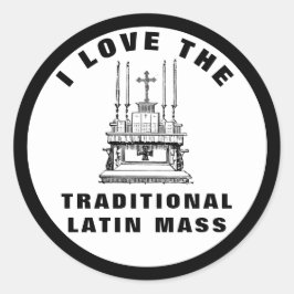 Adesivo Preservar Altar Tradicional em Massa Latina Católi