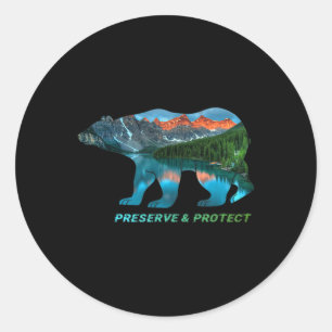 Adesivo Preservar & Proteger a Proteção Ambiental, C
