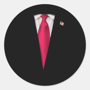 Adesivo Presidente Americano Trump Suit Easy Halloween Cos