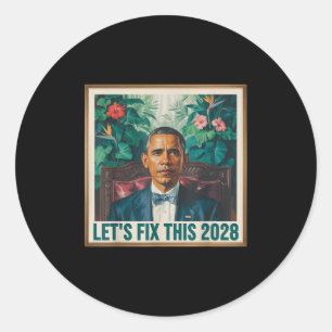 Adesivo Presidente Barack Obama 2028 Rtrait Patriótico Dem