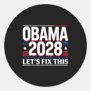 Adesivo Presidente Barack Obama 2028 Rtrait Patriótico Dem