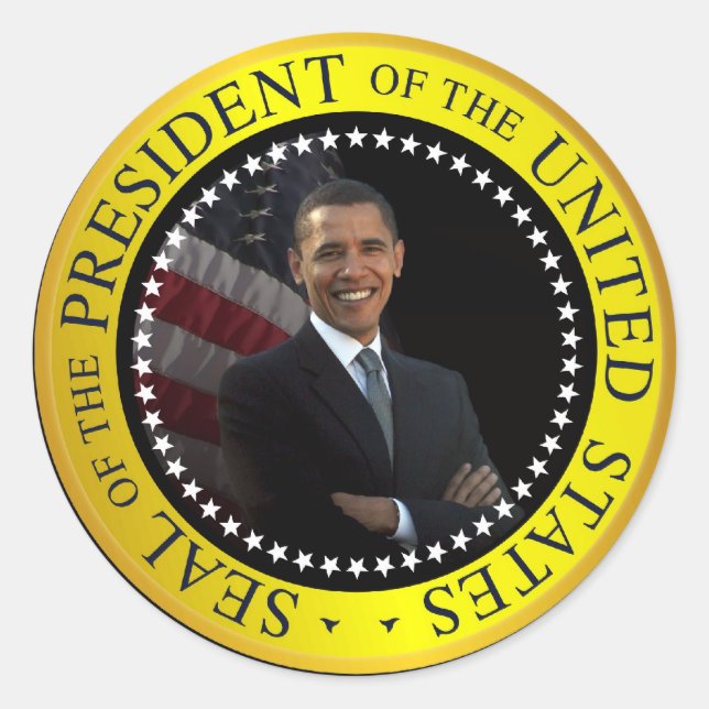 Adesivo Presidente Barack Obama Stickers (Frente)