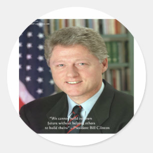 Adesivo Presidente Clinton Presentes de Sabedoria "Ajudand
