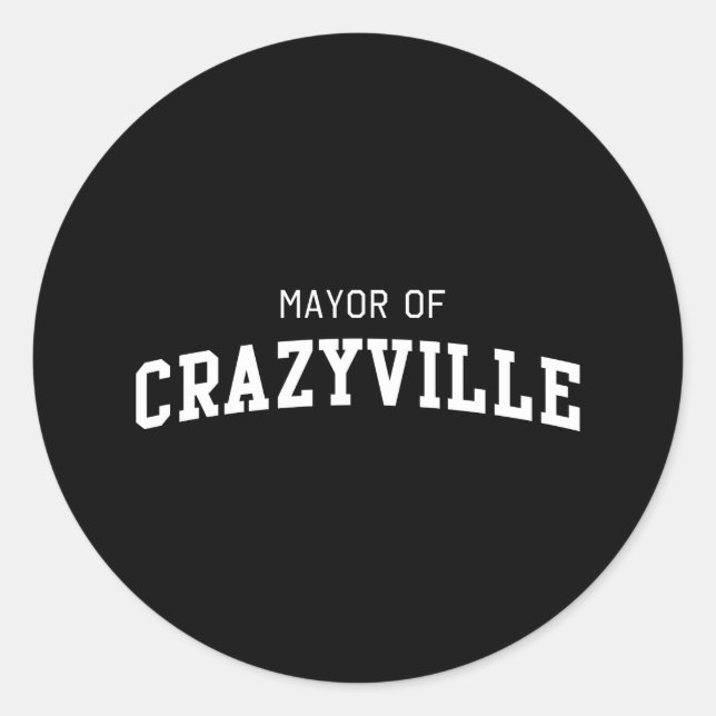 Adesivo Presidente da Câmara de Crazyville (Frente)