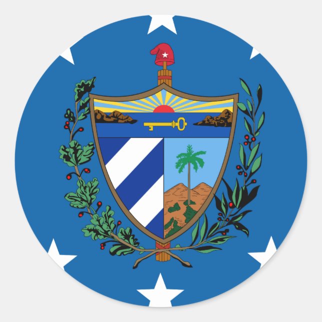 Adesivo Presidente De Cuba, Croácia (Frente)