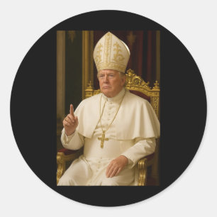 Adesivo Presidente do Papa Trump Pope Donald Trump Men Mul