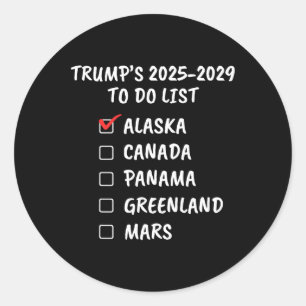 Adesivo Presidente Donald Trump Ficção Política Humor Jok