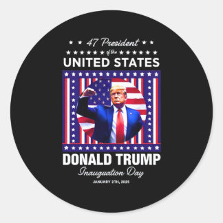 Adesivo Presidente Donald Trump Inauguração Dia 2025